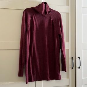 Gap Merino Wool Dark Red Tunic Sweater Dress XL